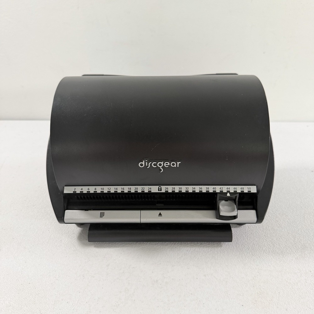 DiscGear Selector Black 50 Slot CD DVD Video Game Storage Organizer W/ Title Log